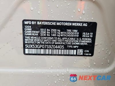 Zdjęcie 14 z 14 samochodu: 2025 BMW X3 30 XDRIVE VIN:5UX53GP07S9Z04405 - miniatura