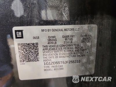 Zdjęcie 12 z 12 samochodu: 2018 CHEVROLET MALIBU LT VIN:1G1ZD5ST6JF255310 - miniatura