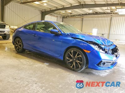 Czwarte zdjęcie samochodu z boku: 2019 HONDA CIVIC SPORT VIN:2HGFC4B86KH302579 - miniatura