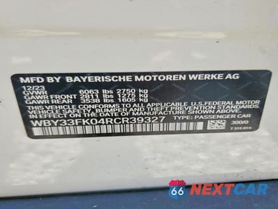 Zdjęcie 12 z 12 samochodu: 2024 BMW I5 EDRIVE 40 VIN:WBY33FK04RCR39327 - miniatura