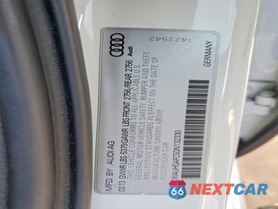 Zdjęcie 12 z 12 samochodu: 2013 AUDI A6 PRESTIGE VIN:WAUHGAFC5DN132330 - miniatura