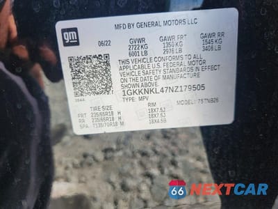 Zdjęcie 13 z 13 samochodu: 2022 GMC ACADIA SLE VIN:1GKKNKL47NZ179505 - miniatura