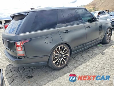 Trzecie zdjęcie samochodu z tyłu: 2017 LAND ROVER RANGE ROVER HSE VIN:SALGS2FK8HA325443 - miniatura
