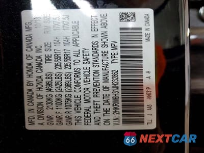 Zdjęcie 13 z 13 samochodu: 2018 HONDA CR-V LX VIN:2HKRW6H31JH232862 - miniatura