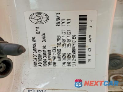 Zdjęcie 13 z 13 samochodu: 2015 HONDA CR-V EXL VIN:2HKRM4H74FH101896 - miniatura