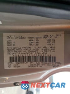 Zdjęcie 13 z 13 samochodu: 2012 MITSUBISHI ECLIPSE GS SPORT VIN:4A31K5DF9CE008340 - miniatura