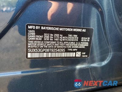 Zdjęcie 13 z 13 samochodu: 2026 BMW X3 30 XDRIVE VIN:5UX53GP08T9254095 - miniatura