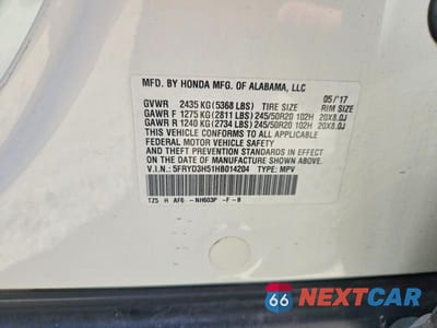 Zdjęcie 13 z 13 samochodu: 2017 ACURA MDX TECHNOLOGY VIN:5FRYD3H51HB014204 - miniatura