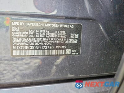 Zdjęcie 13 z 13 samochodu: 2022 BMW X5 XDRIVE40I VIN:5UXCR6C00N9J23770 - miniatura