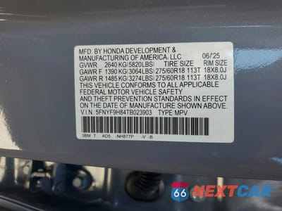 Zdjęcie 14 z 14 samochodu: 2026 HONDA PASSPORT TRAILSPORT ELITE VIN:5FNYF9H84TB023903 - miniatura