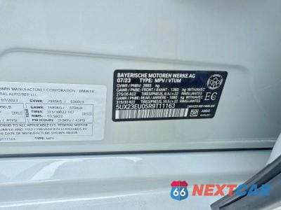 Zdjęcie 10 z 10 samochodu: 2024 BMW X5 XDRIVE40I VIN:5UX23EU05R9T11163 - miniatura