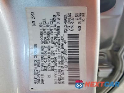 Zdjęcie 12 z 12 samochodu: 2002 LEXUS RX 300 VIN:JTJGF10U320143157 - miniatura