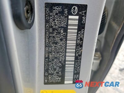 Zdjęcie 12 z 12 samochodu: 2005 LEXUS ES 330 VIN:JTHBA30G255059113 - miniatura