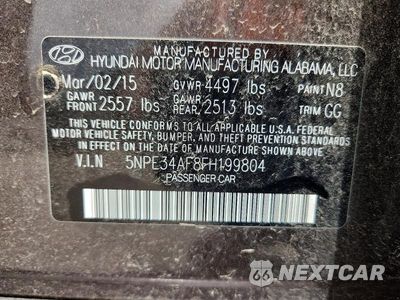 Zdjęcie 12 z 12 samochodu: 2015 HYUNDAI SONATA SPORT VIN:5NPE34AF8FH199804 - miniatura