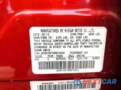 Zdjęcie 13 z 13 samochodu: 2014 INFINITI Q50 BASE VIN:JN1BV7AP7EM672932 - miniatura