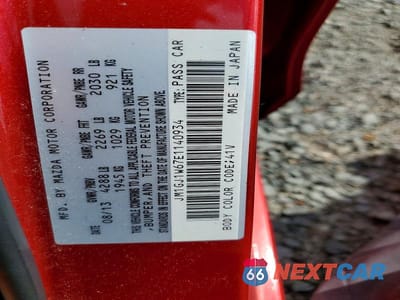 Zdjęcie 13 z 13 samochodu: 2014 MAZDA 6 GRAND TOURING VIN:JM1GJ1W67E1140934 - miniatura