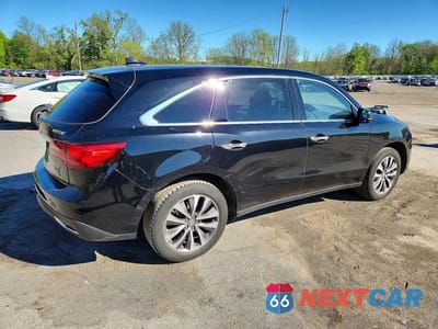 Trzecie zdjęcie samochodu z tyłu: 2016 ACURA MDX TECHNOLOGY VIN:5FRYD4H43GB023062 - miniatura