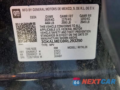 Zdjęcie 13 z 13 samochodu: 2024 GMC TERRAIN SLE VIN:3GKALMEG9RL293250 - miniatura