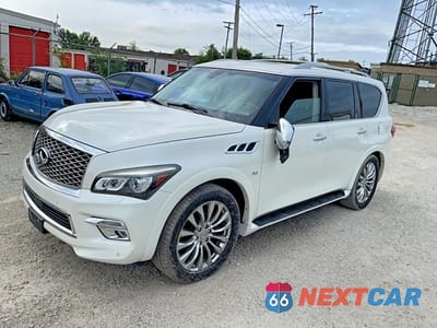 Drugie zdjęcie samochodu z przodu: 2015 INFINITI QX80 BASE VIN:JN8AZ2NE4F9081376 - miniatura