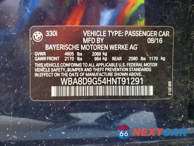Zdjęcie 12 z 12 samochodu: 2017 BMW 330 XI VIN:WBA8D9G54HNT91291 - miniatura