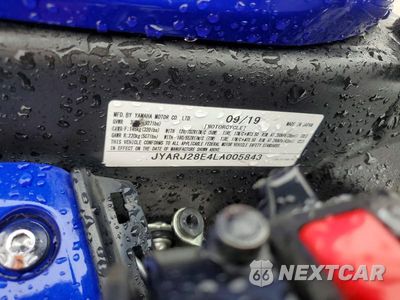 Zdjęcie 8 z 8 samochodu: 2020 YAMAHA YZFR6 VIN:JYARJ28E4LA005843 - miniatura