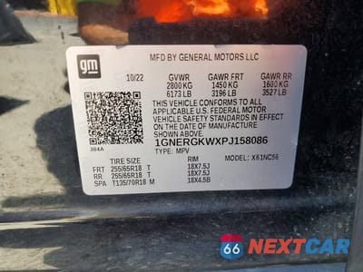 Zdjęcie 13 z 13 samochodu: 2023 CHEVROLET TRAVERSE LT VIN:1GNERGKWXPJ158086 - miniatura