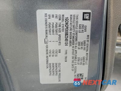 Zdjęcie 12 z 12 samochodu: 2011 CHEVROLET SILVERADO C1500 VIN:1GCNCPEX6BZ345124 - miniatura