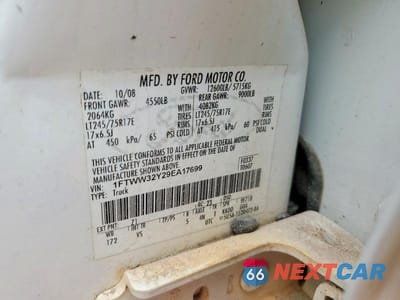 Zdjęcie 12 z 12 samochodu: 2009 FORD F350 SUPER DUTY VIN:1FTWW32Y29EA17699 - miniatura