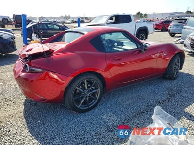 Trzecie zdjęcie samochodu z tyłu: 2018 MAZDA MX-5 MIATA CLUB VIN:JM1NDAL71J0203537 - miniatura