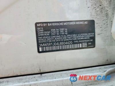 Zdjęcie 12 z 12 samochodu: 2020 BMW 330I VIN:3MW5R1J04L8B04420 - miniatura