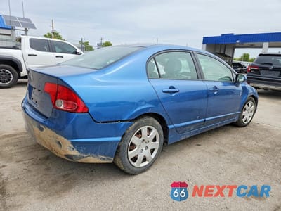 Trzecie zdjęcie samochodu z tyłu: 2007 HONDA CIVIC LX VIN:1HGFA16587L128626 - miniatura