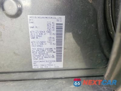 Zdjęcie 14 z 14 samochodu: 2015 NISSAN ROGUE SL VIN:5N1AT2MV9FC923206 - miniatura