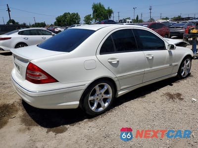 Trzecie zdjęcie samochodu z tyłu: 2007 MERCEDES-BENZ C 230 VIN:WDBRF52HX7A934112 - miniatura