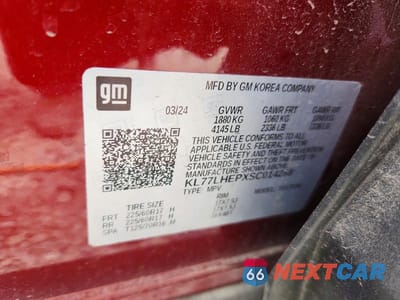 Zdjęcie 12 z 12 samochodu: 2025 CHEVROLET TRAX 1LT VIN:KL77LHEPXSC014268 - miniatura