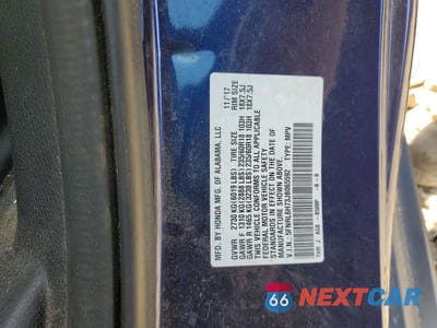 Zdjęcie 13 z 13 samochodu: 2018 HONDA ODYSSEY EXL VIN:5FNRL6H73JB065592 - miniatura