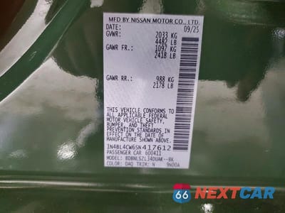 Zdjęcie 12 z 12 samochodu: 2025 NISSAN ALTIMA SR VIN:1N4BL4CW6SN417612 - miniatura