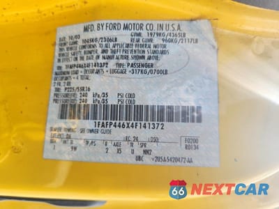 Zdjęcie 12 z 12 samochodu: 2004 FORD MUSTANG VIN:1FAFP446X4F141372 - miniatura