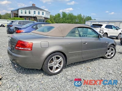 Trzecie zdjęcie samochodu z tyłu: 2007 AUDI A4 2.0T CABRIOLET QUATTRO VIN:WAUDF48H27K029867 - miniatura