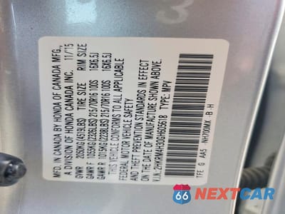 Zdjęcie 13 z 13 samochodu: 2016 HONDA CR-V LX VIN:2HKRM4H30GH605618 - miniatura