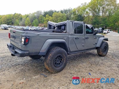Trzecie zdjęcie samochodu z tyłu: 2021 JEEP GLADIATOR OVERLAND VIN:1C6HJTFG2ML604585 - miniatura
