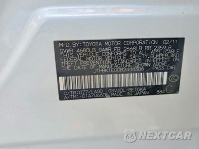 Zdjęcie 12 z 12 samochodu: 2011 LEXUS ES 350 VIN:JTHBK1EG0B2444306 - miniatura