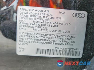 Zdjęcie 13 z 13 samochodu: 2023 AUDI Q5 PREMIUM 40 VIN:WA1ABAFY2P2048013 - miniatura