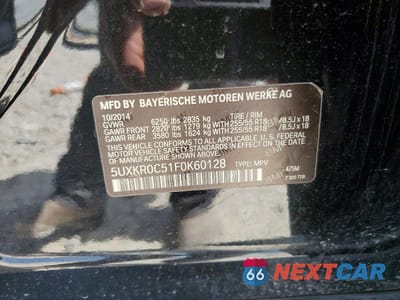 Zdjęcie 13 z 13 samochodu: 2015 BMW X5 XDRIVE35I VIN:5UXKR0C51F0K60128 - miniatura