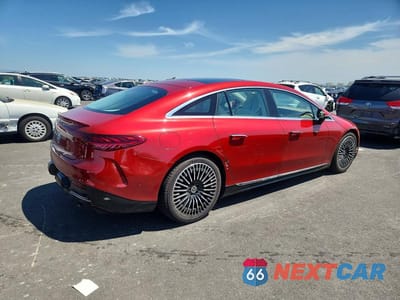 Trzecie zdjęcie samochodu z tyłu: 2022 MERCEDES-BENZ EQS SEDAN 450+ VIN:W1KCG2DB3NA014787 - miniatura