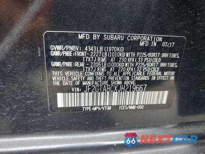 Zdjęcie 13 z 13 samochodu: 2018 SUBARU CROSSTREK PREMIUM VIN:JF2GTABCXJH219667 - miniatura