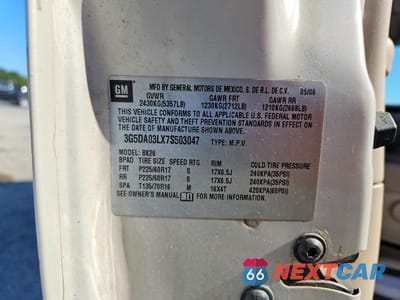 Zdjęcie 13 z 13 samochodu: 2007 BUICK RENDEZVOUS CX VIN:3G5DA03LX7S503047 - miniatura