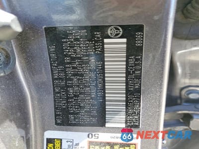 Zdjęcie 13 z 13 samochodu: 2019 TOYOTA CAMRY LE VIN:4T1B31HK0KU517446 - miniatura