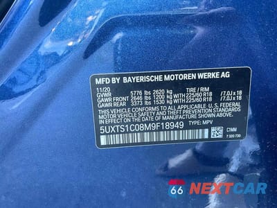 Zdjęcie 10 z 14 samochodu: 2021 BMW X3 XDRIVE30E VIN:5UXTS1C08M9F18949 - miniatura