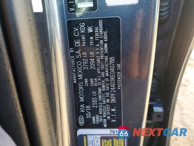 Zdjęcie 12 z 12 samochodu: 2019 KIA FORTE LXS VIN:3KPF24AD3KE040788 - miniatura