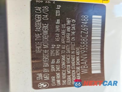 Zdjęcie 12 z 12 samochodu: 2008 BMW 535 XI VIN:WBANV93588CZ69488 - miniatura
